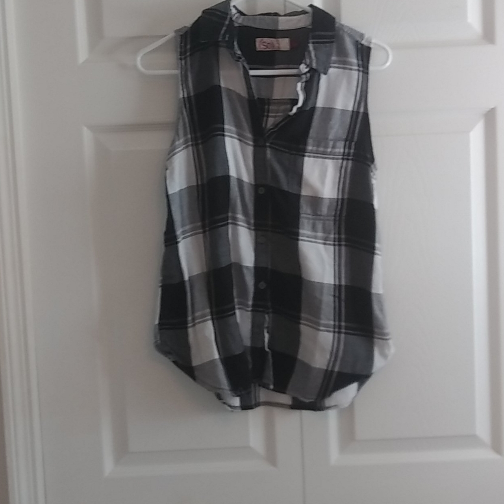 Plaid tank top